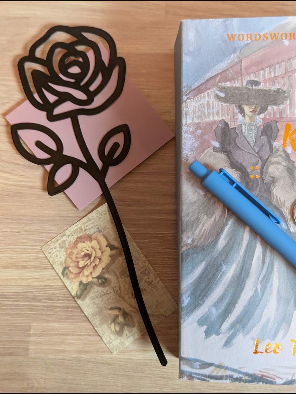 Classic Anna Karenina Book With Floral Accessories View 5